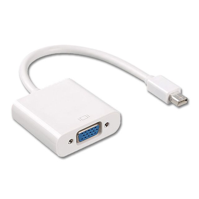 Thunderbolt Port Compatible Mini DP to VGA Mini DisplayPort to VGA Adapter