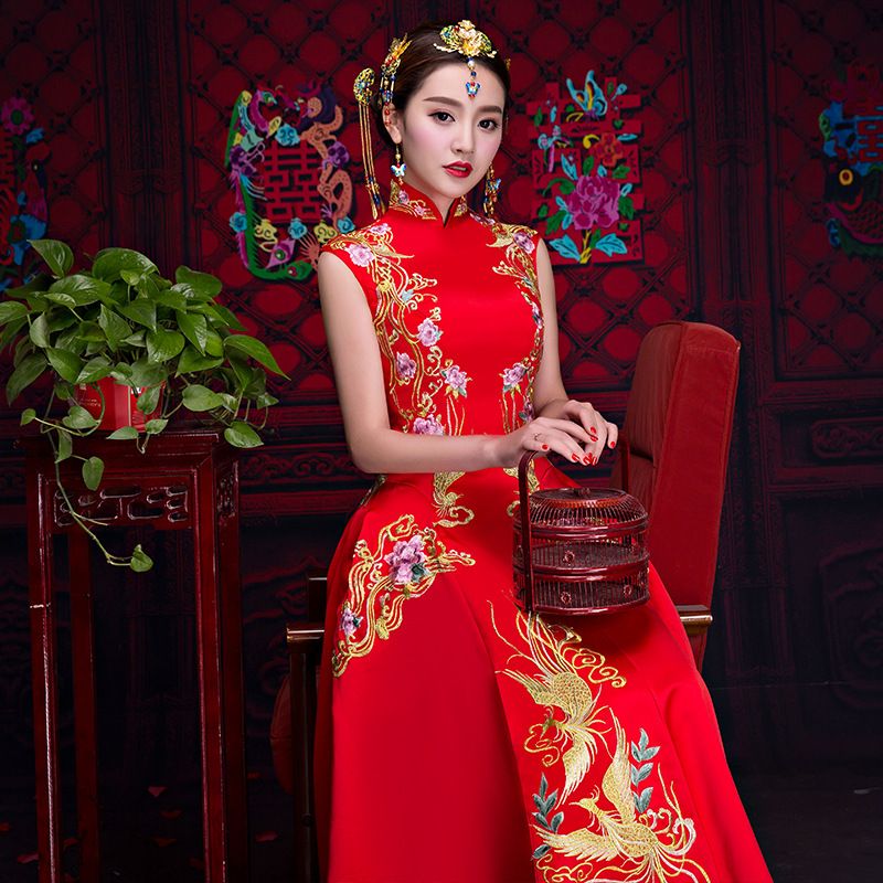 Compre Kimono Chino En El Extranjero Historia De Shanghai Vintage Cheongsam  Boda Vestido Chino Suzhou Bordado Largo Qipao Mujeres Sexy Cheongsam  Tradicional A 89,57 € Del Fleming627 | DHgate Spain \u0026 Mexico
