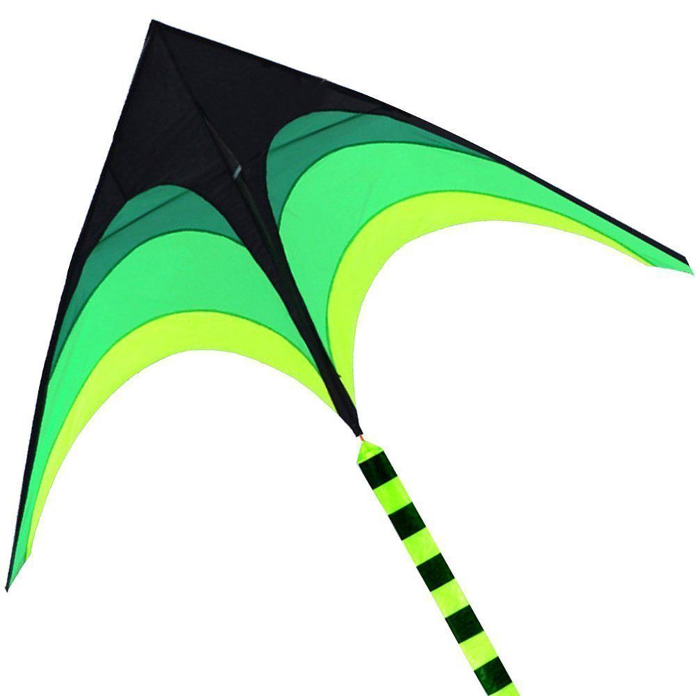2020 2M Prairie Pattern Triangular Kite Ideal Picnic Toy With 10M Black