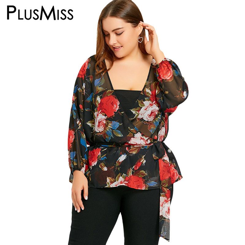 wrap chiffon top