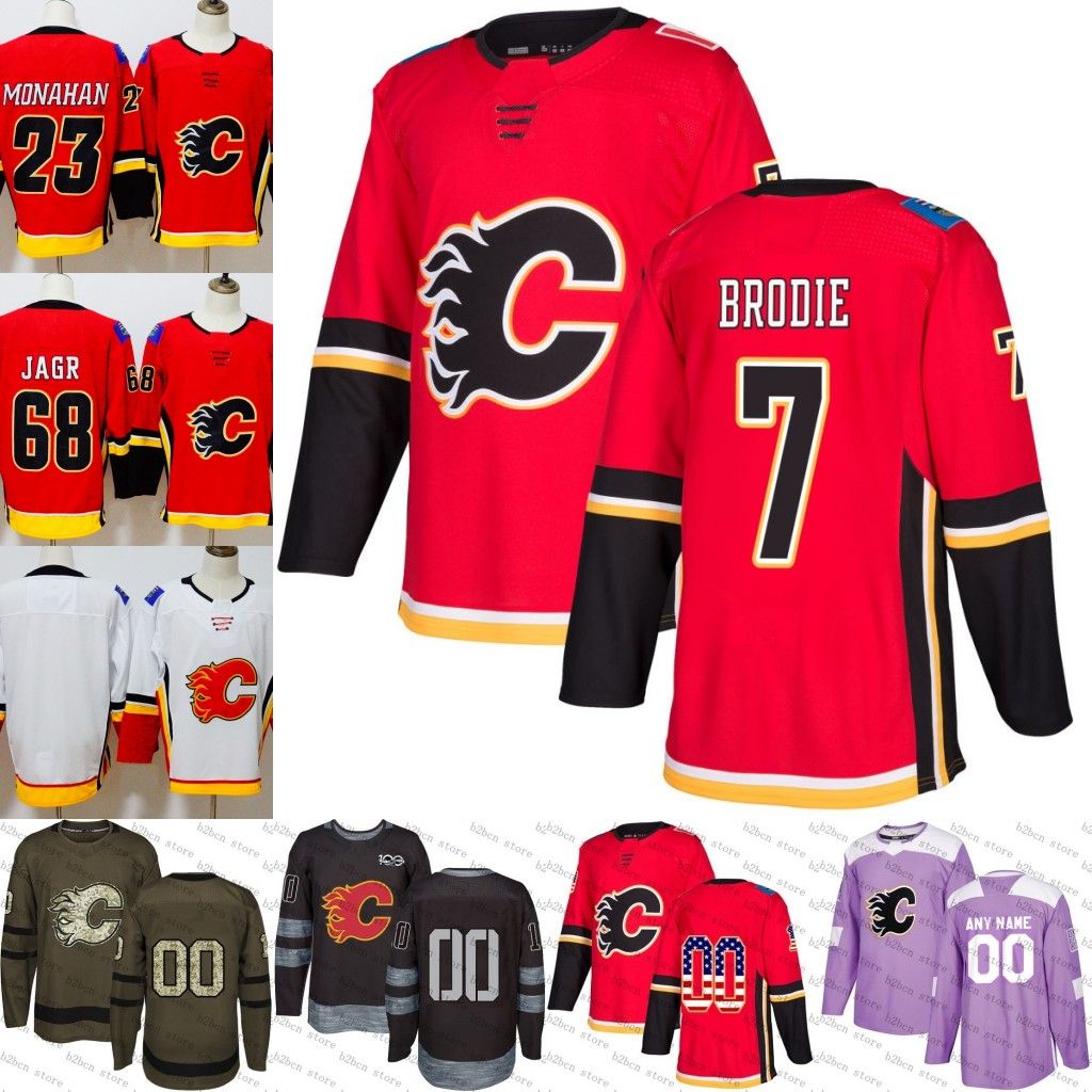 calgary flames green jersey