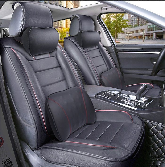 Auto Car Seat Pillow Waist Cushion Headrest Universal Fit Suv