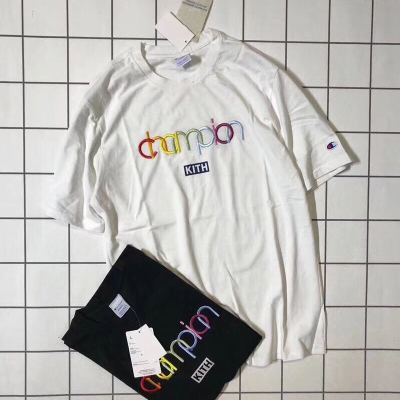 KITH CHAMPION DOUBLE LOGO TEE Fashion 