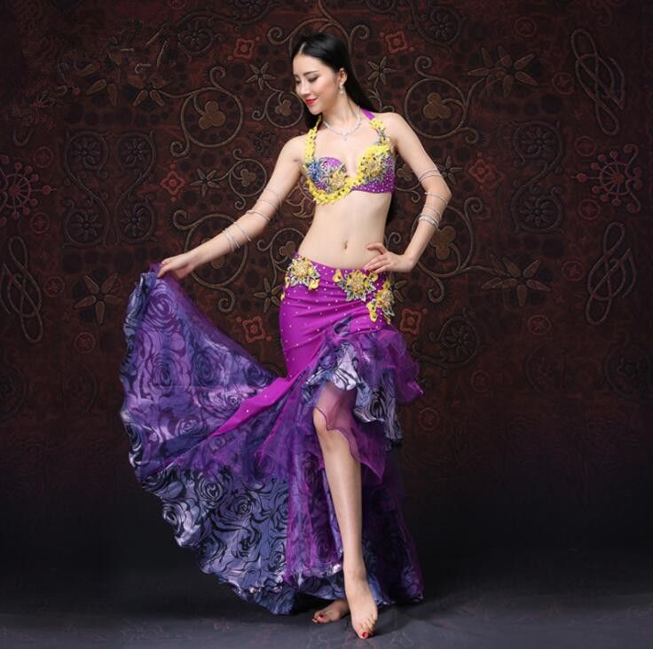 Costumes Egyptian Belly Dance Costume Set Professional Dancing handmade