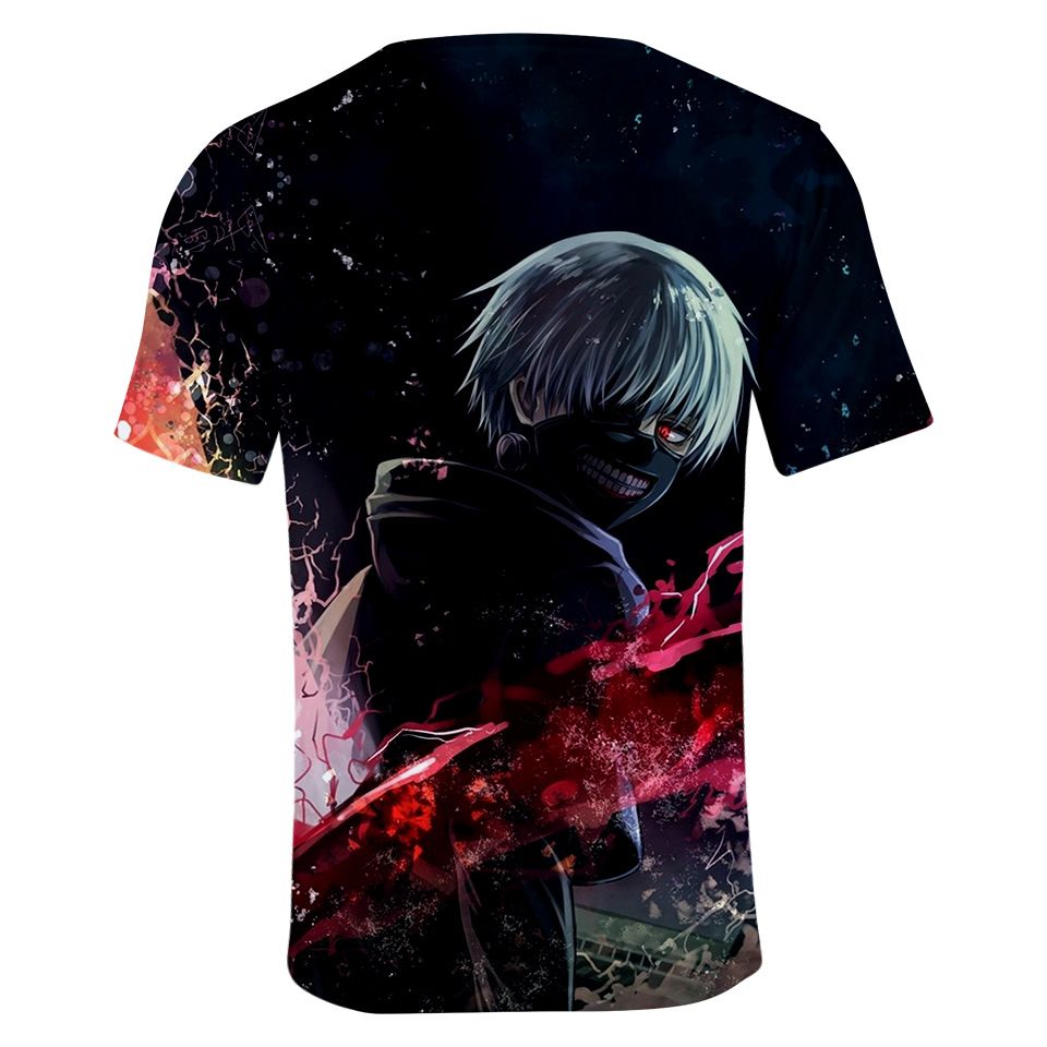 New Fashion Unisex Anime Tokyo Ghoul 3d Print T Shirt Summer Style Harajuku Womans Mens Tops Short Sleeve Casual T Shirts Casual Shirt Short Sleeve Shirt From Wzlclothshoes 12 18 Dhgate Com - tokyo ghoul roblox anime shirt
