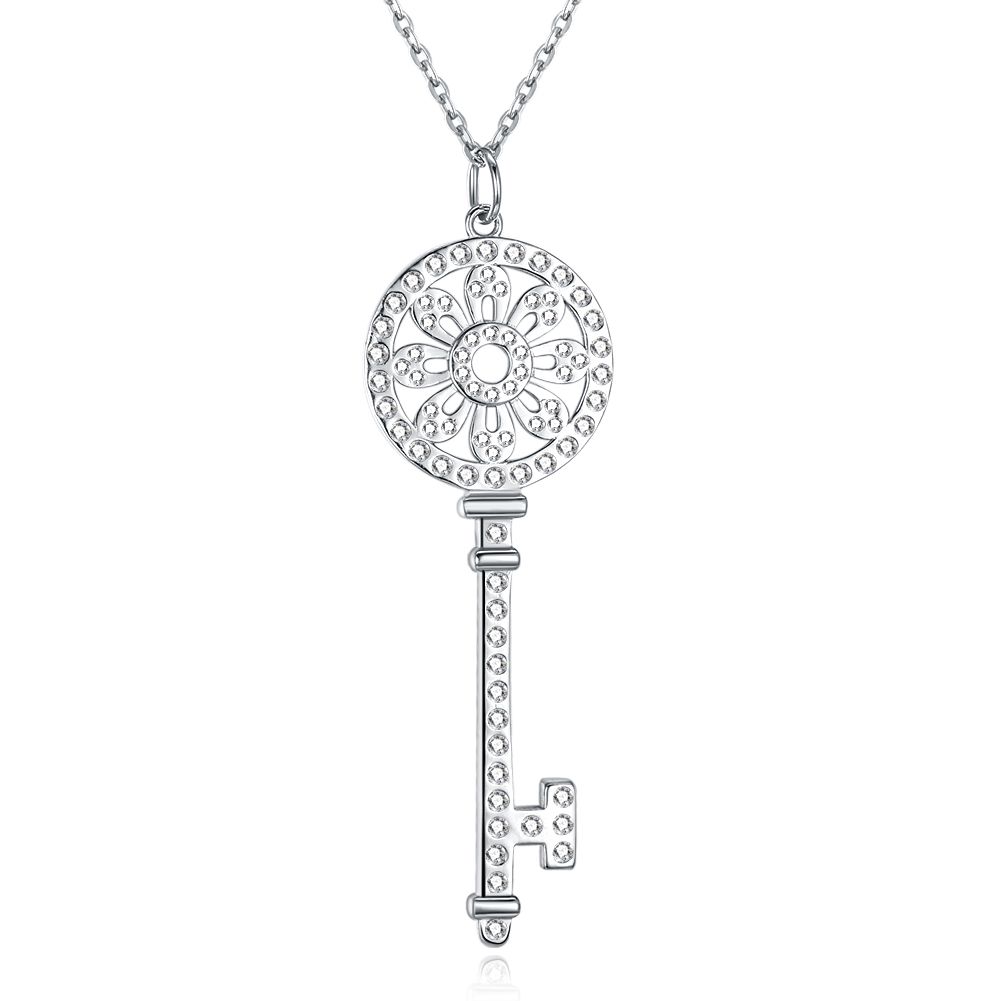 Sterling Silver Key Pendant