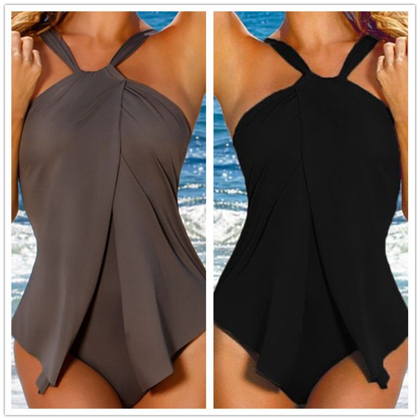 halter top swim dress