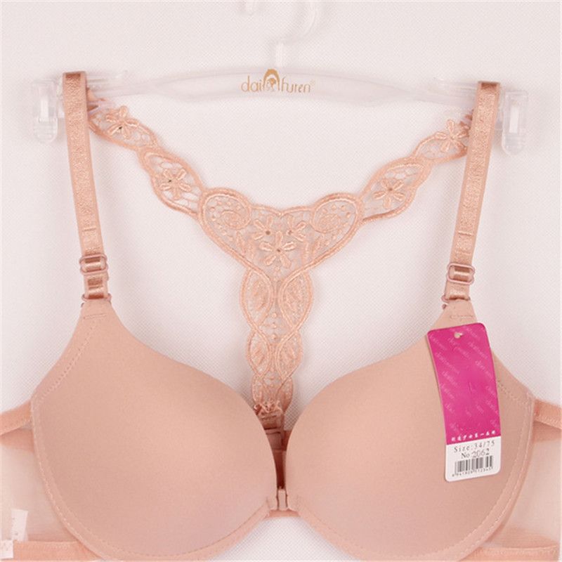 reggiseno con fili davanti