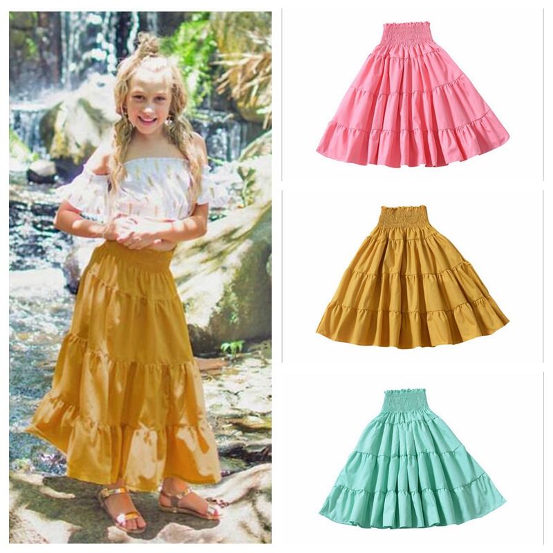 Niñas Faldas Plisadas Niñas de Volantes Niños Faldas Largas Ropa de Baile Faldas de