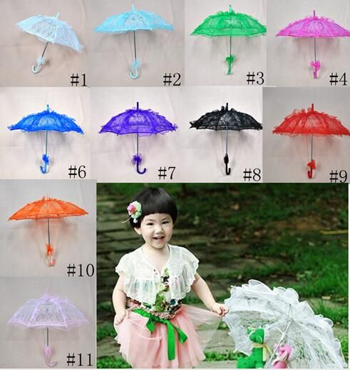 58cm weiß Vintage handgemachte Sonnenschirm Spitze Braut Schirme Hochzeit Deko