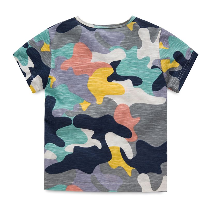 2020 T Shirt Boys Kids Camouflage Summer Tshirt Boys Summer O Neck