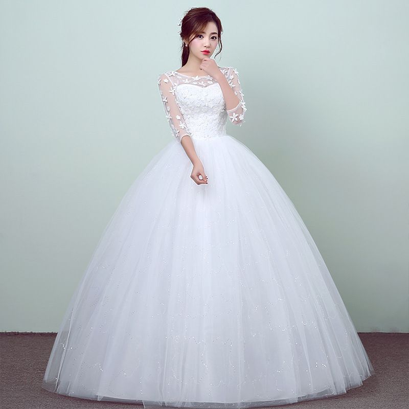 new simple wedding dress