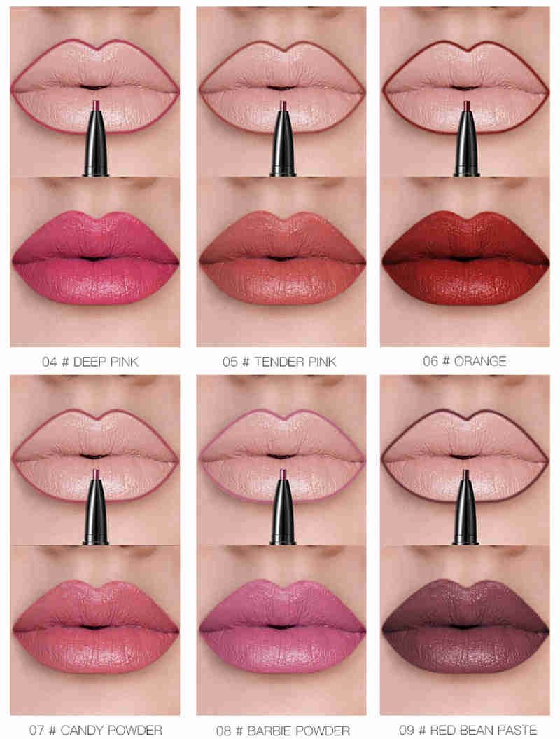 Satin Al Pudaier Mat Dudak Parlaticisi Dudak Kalemi 2in1 Maquiagem