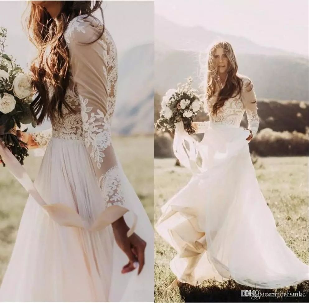 boho bridal gowns