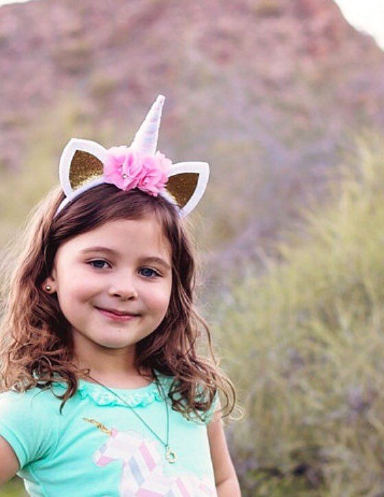 Cute Girls Princess Birthday Party Children Unicorn Hair Sticks