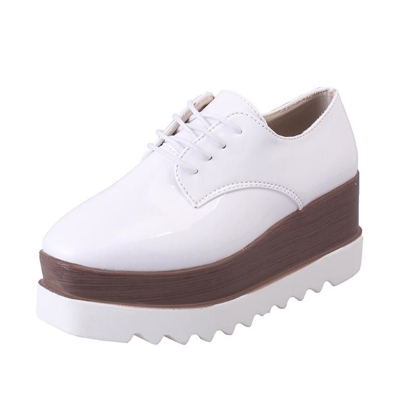 womens black platform oxford shoes