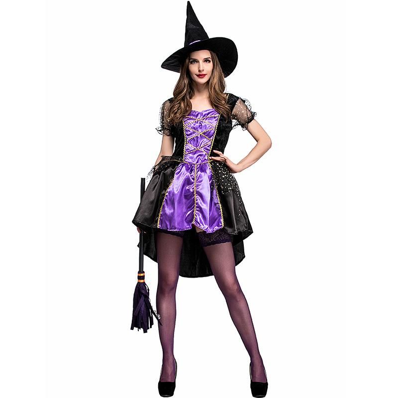 Compre Nueva Disfraz De Mujer De Halloween Bruja Bruja Vestidos De Mujer  Con Sombrero Carnaval Disfraces De Cosplay Talla M / L / XL Ropa De Bruja A  23,83 € Del Mandystoress | Es.Dhgate.Com