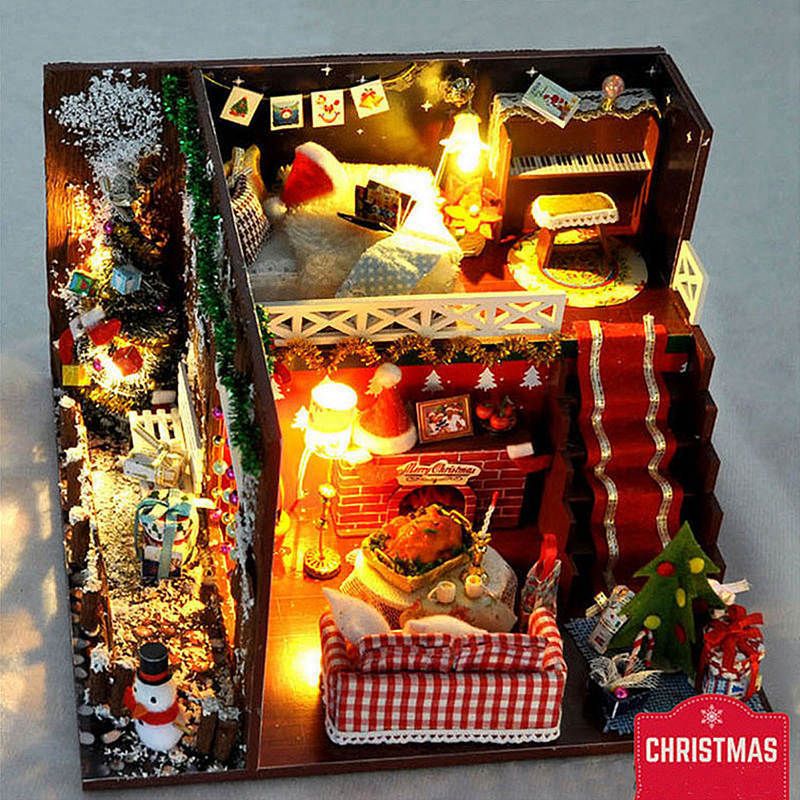 diy christmas dollhouse