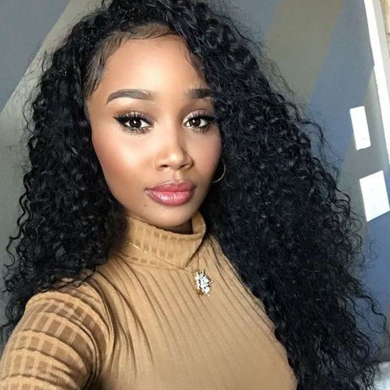 Natural Hairline Virgin Brazilian Wet Wavy Glueless Full Lace Wigs