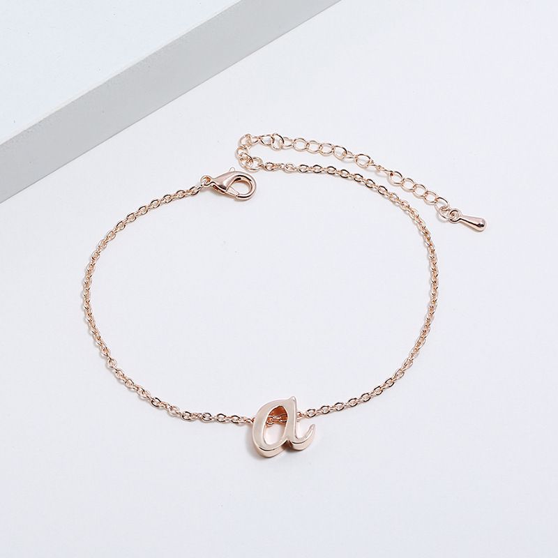 New Golden Silver Rose Gold Ornaments Tricolor English 26 Letter Bracelet Adjustable Jewelry Wholesale Gold Chains Bangles From Chaomo2 1 72 Dhgate Com