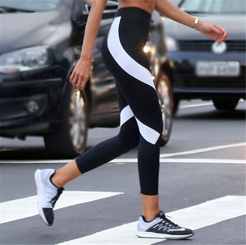 black and white jogging pants