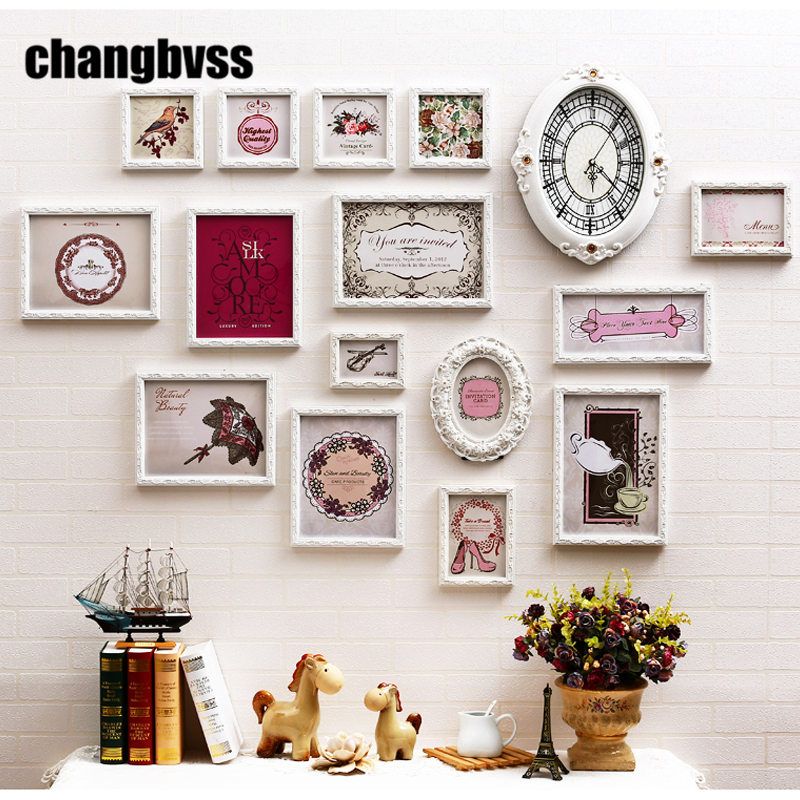 2020 European Style White Pink Solid Wood Carved Frames Home Decor Photo Frame One Clock Wall Hanging Picture Frame Set From Cindy668 98 4 Dhgate Com,Fernbrook Homes Decor Centre