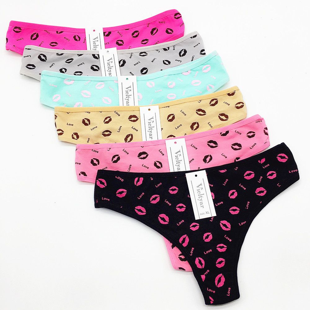 Compre Señoras De La Moda De La Marca Pink Cotton Bragas Lencería Sexy Tanga Mujer Tanga G Cadena Femme Mujer Ropa Interior Bragas Femeninas Envío Gratis A 0,82 € Del Kourchine | DHgate.Com