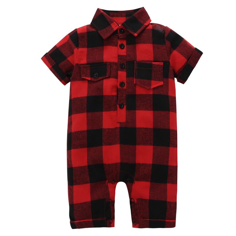 Grosshandel Baby Strampler Jungen Madchen Rot Plaid Kleinkind Strampler Kleidung Ins Neue Sommer Kurzarm Infant Onesies Boutique Overalls Kleidung Von Alex Zeng 5 08 Auf De Dhgate Com Dhgate