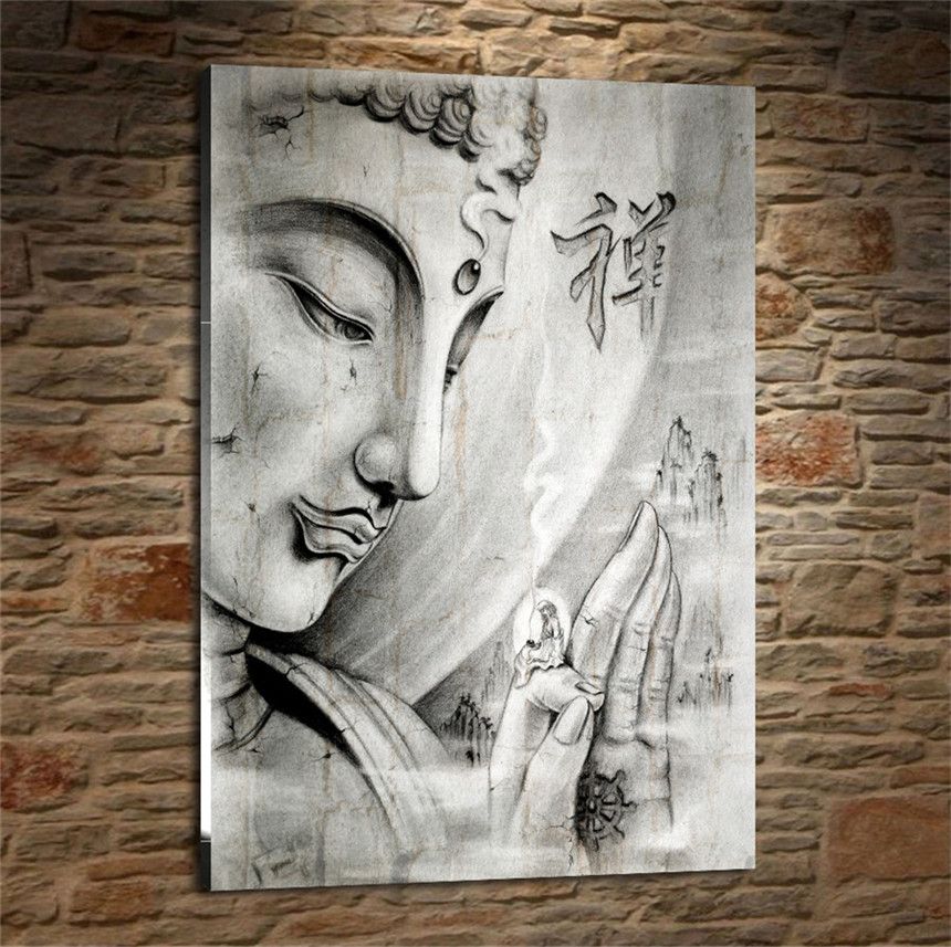 Acheter Religion Bouddha, Home Decor HD Imprimé Art Moderne Peinture Sur  Toile Sans Cadre / Encadré De 18,54 € Du Qq53561562 | DHgate.Com