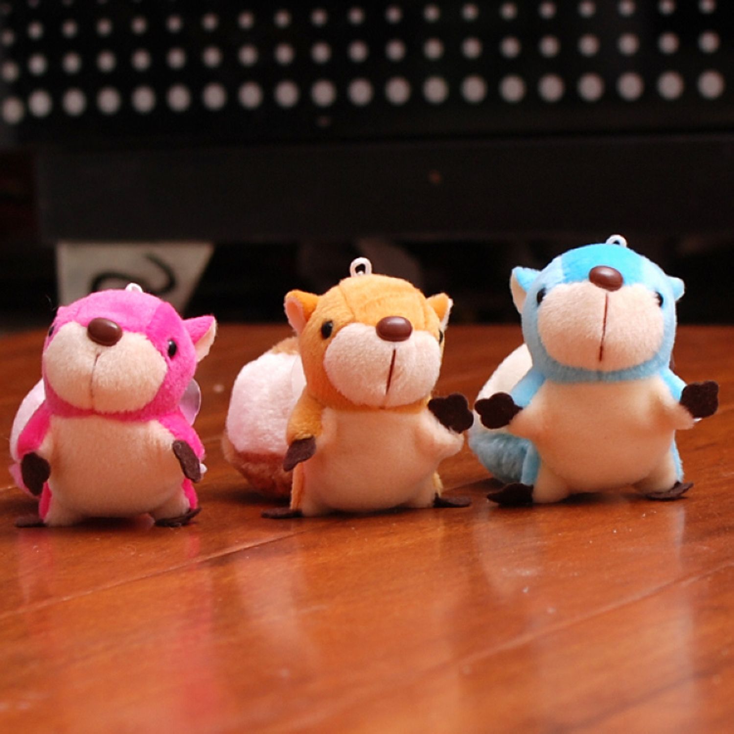 stuffed animal backpack clip toy