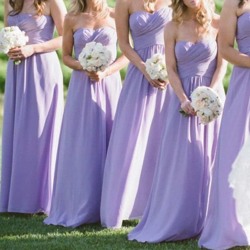 lavender and gold bridesmaid dresses