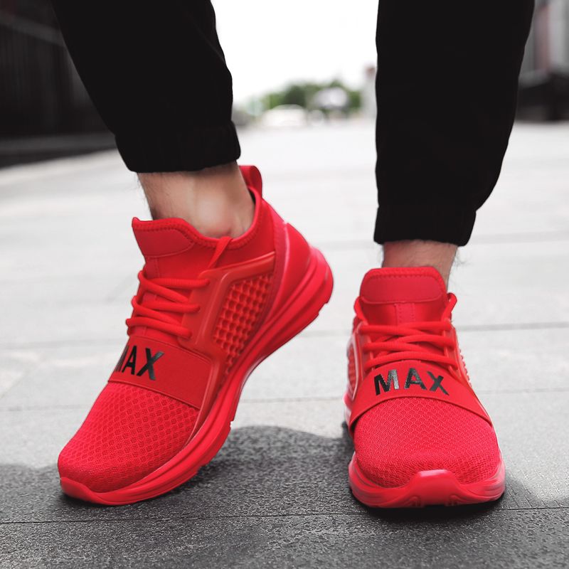 red running shoes for men