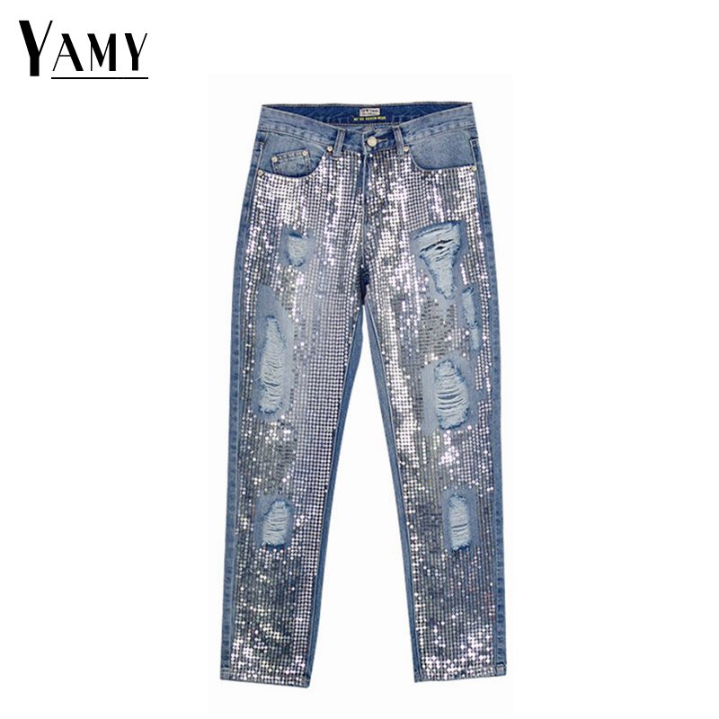 womens sparkly jeans