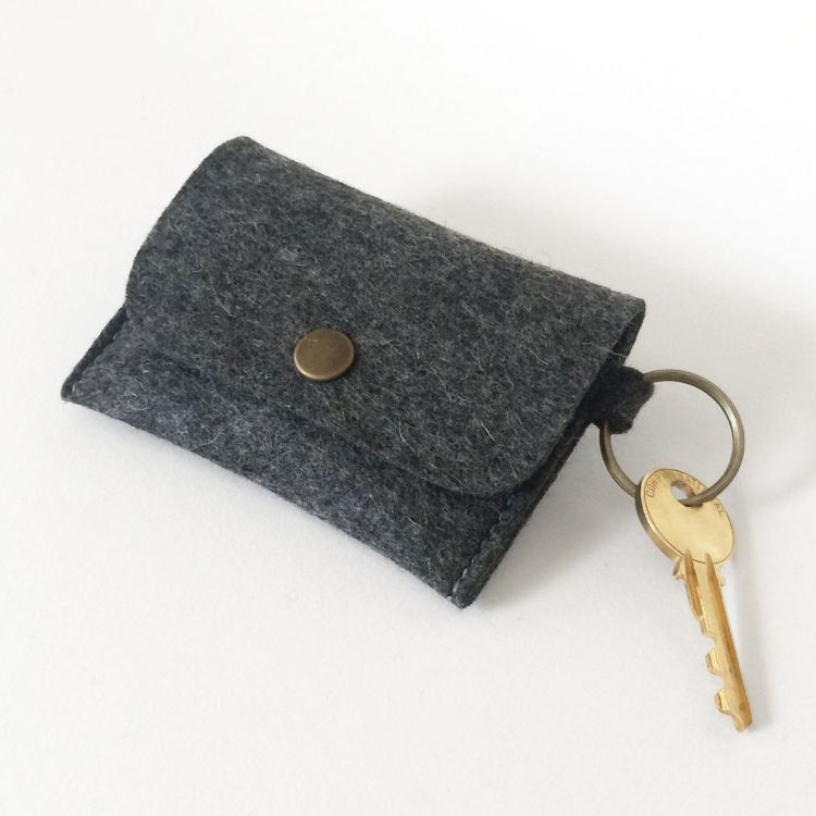 coin purse with key ring