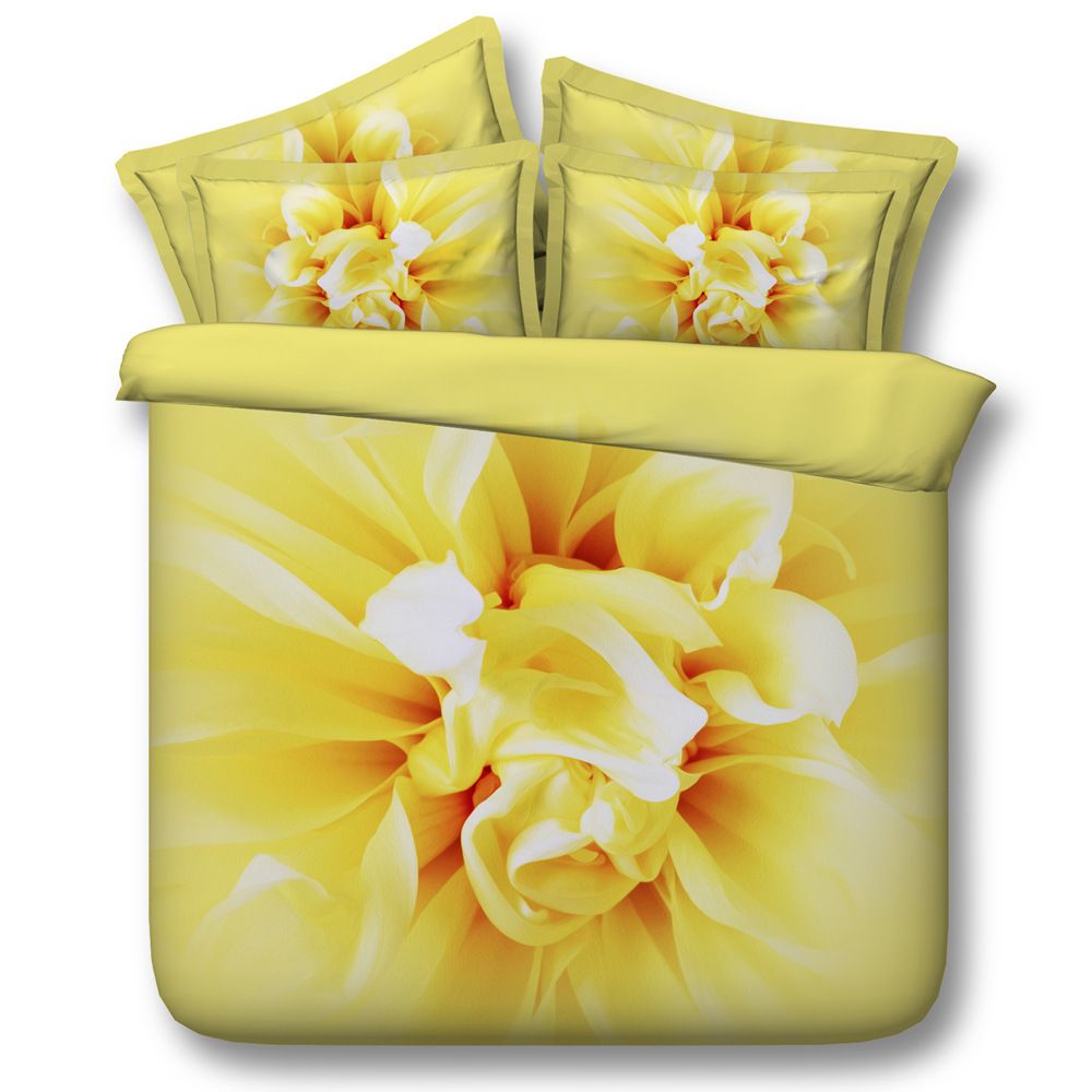 3d Flowers Duvet Cover Bedding Sets Queen Floral Bedspreads