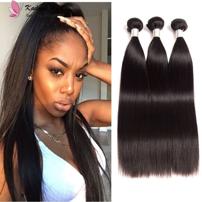 Cheap Best Brazilian Human Hair Weaves Silky Straight Virgin Remy