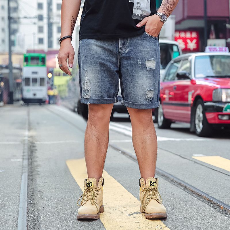jean shorts mens style