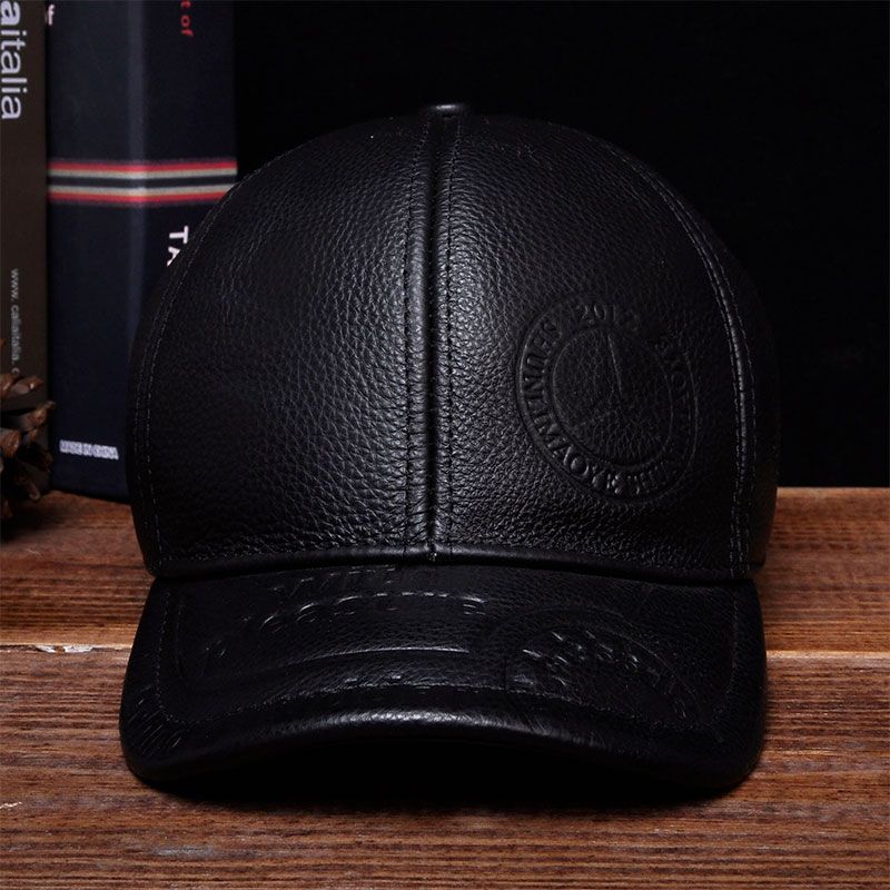leather baseball caps fitted