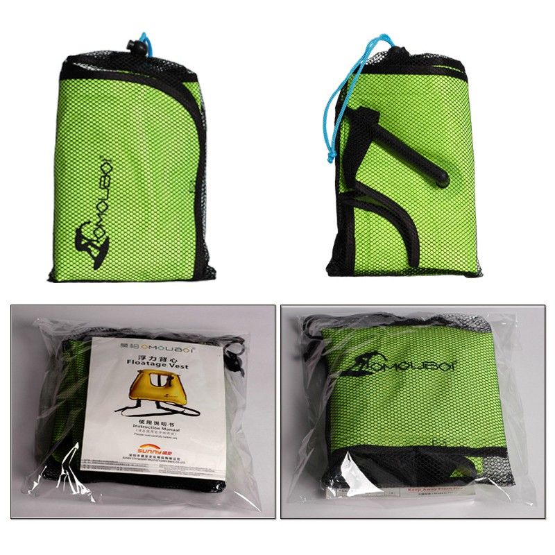 2020 Unisex Adult & Child Portable Inflatable Canvas Life Jacket Dive