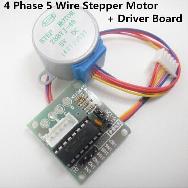 Stepper Motor DC 5V 4 Phase 5-Wire Reduction Gear /& Driver Board ULN2003 UK