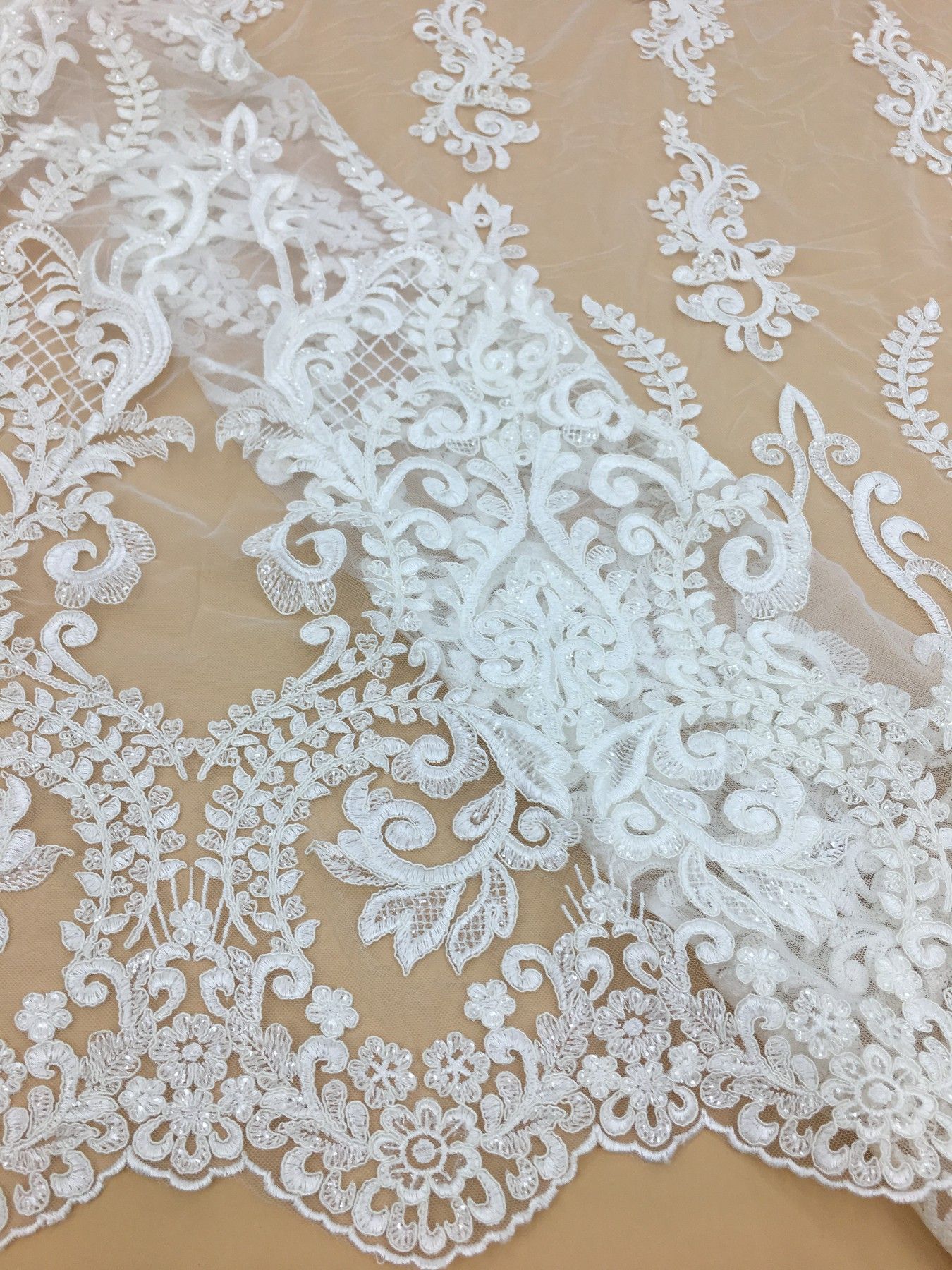 floral lace fabric