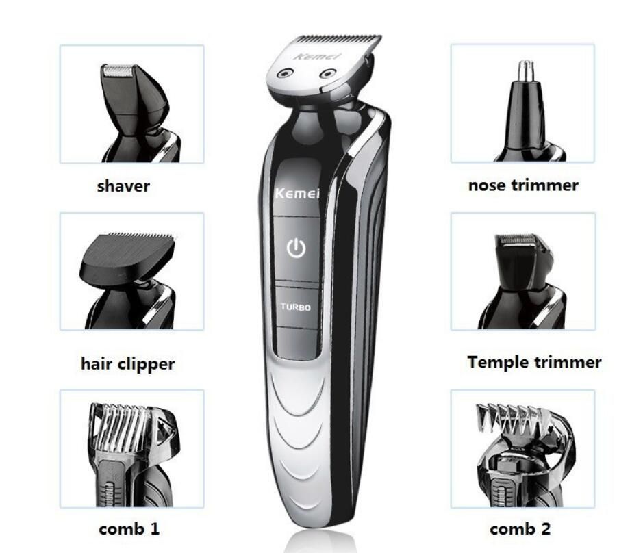 All in One washable Electric man grooming kit hair clipper trimmer beard shaver razor mustache styling All in One washable Electric man grooming kit hair clipper trimmer beard shaver razor mustache styling