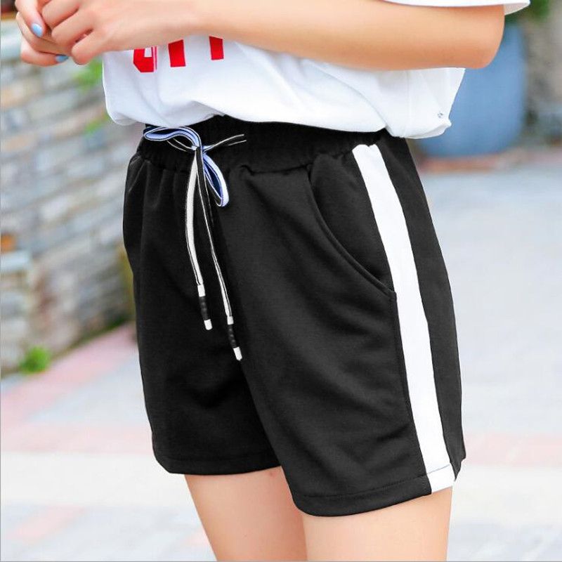 womens black workout shorts