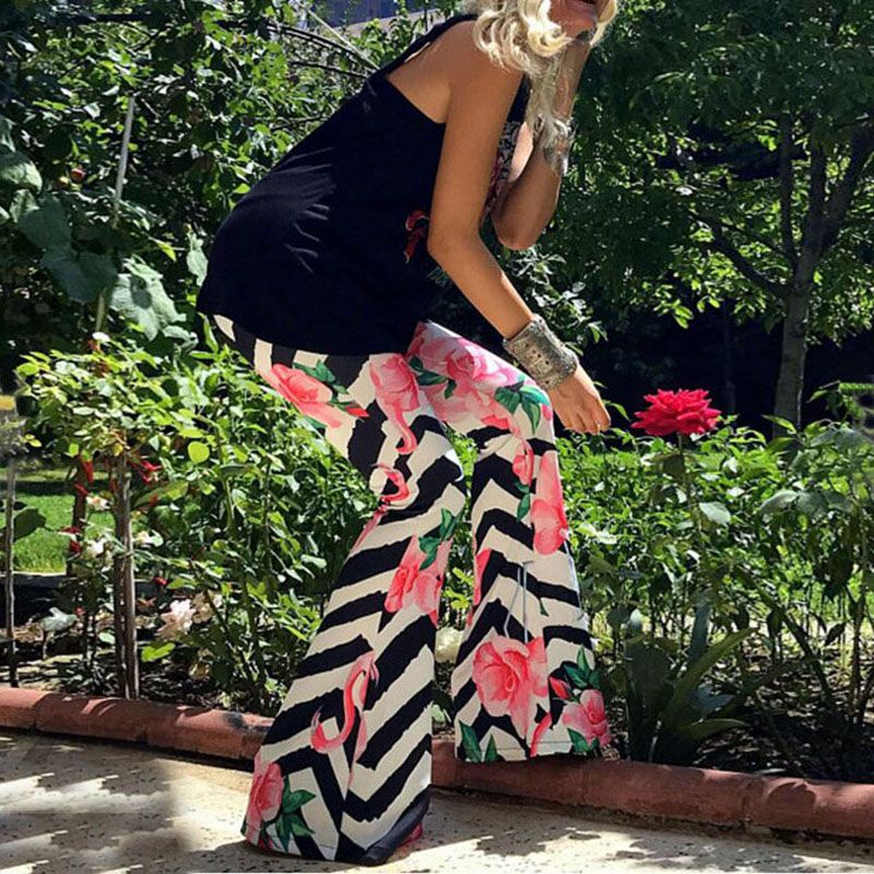 floral summer pants