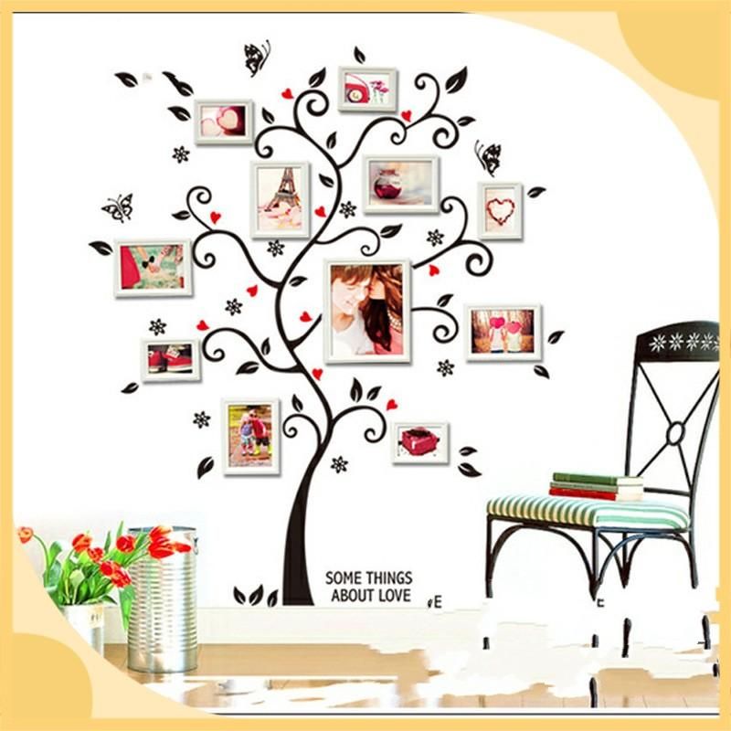 Compre Happy Tree Stick Trend Trend Photo Frame Walls Sticker