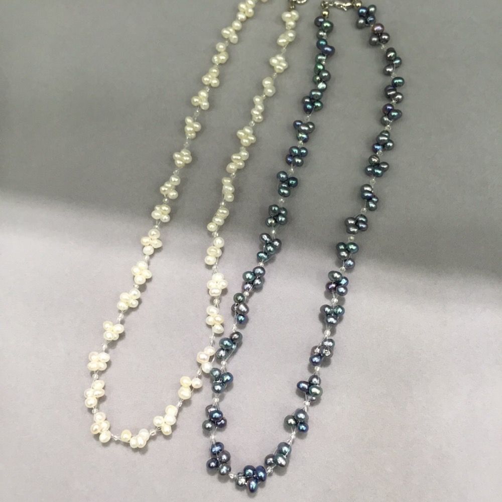 small black pearl necklace