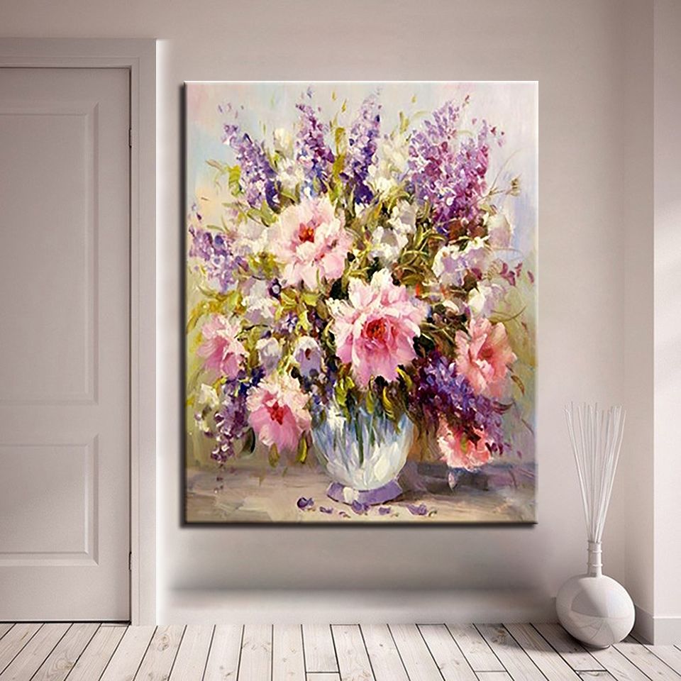 Acheter Diy Chiffres Peinture à Lhuile De Numéros Kits Coloriage Dessin Coloré Fleurs Abstraite Toile Photos Mur Art Home Decor Cadre De 2773 Du
