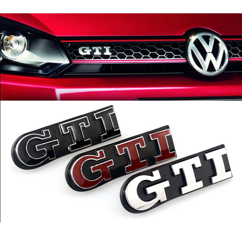 Estilo Metal GTI Logo Parrilla Delantera Emblema Insignia De VW Volkswagen Golf 4 6 7 MK6 MK7 MK4 MK5 Polo CC Passat De 3,36 € | DHgate