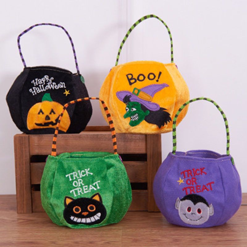 Decoraciones de Halloween bolsas de regalo para niños bolsa de calabaza tridimensional 