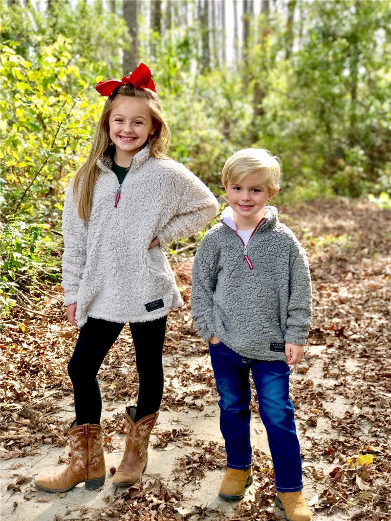 sherpa pullover kids